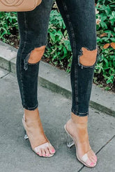 Transparente High Heel Sandalen